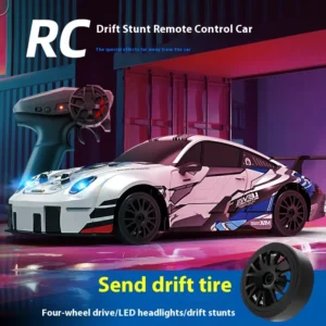 1/24 2.4g 4wd Remote Control Vehicle Mini High Speed Racing Rc Car High Speed Drift Stunt Toys For Boys Children Christmas Gifts