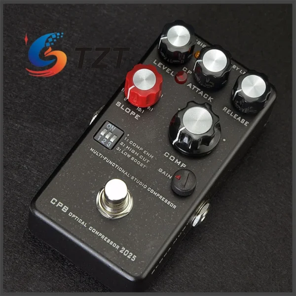 TZT 2025 Version Wine Red Electric Guitar and Bass Compressor Pedal Multifunctional Studio Universal CPB Optical Compressor - Image 4