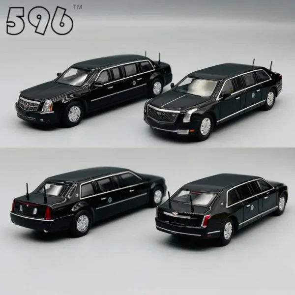 596 1/64 Presidential Limo The Beast Alloy Racing Car Diecasts & Toy Vehicles Car Model Miniature Scale Model Car For Children - Image 3