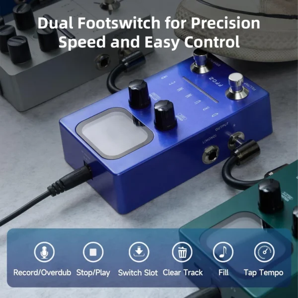 FLAMMA Drum Machine Guitar Effect Pedal 121 Drum Groove 11 Style Rhythm Pedal 66 Customizable Slots Rhythmic Guitar Effect Pedal - Image 3