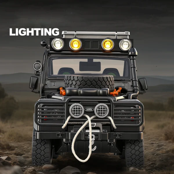 1/24 Land Range Rover Defender 110 Tomb LE Alloy Pickup Car Model Diecasts Off-road Vehicles Car Model Sound Light Kids Toy Gift - Image 3