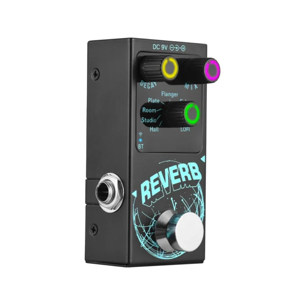 Guitar Effects Pedal Digital Reverb Guitar 9 Different Reverb Guitar Effect Pedal Wireless Accompaniment DECAY/MIX Luminous - Image 3