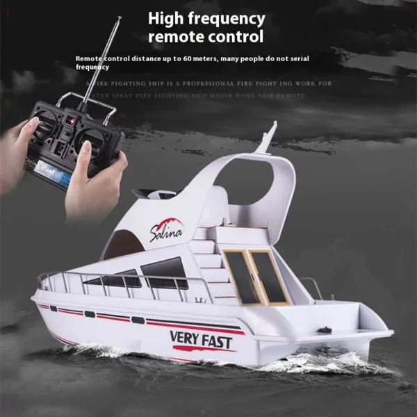Henglong 3867 Remote Control Speedboat Luxury Version Yacht High Speed Remote Control Boat Model Kid'S Outdoor Toy Gift - Image 3