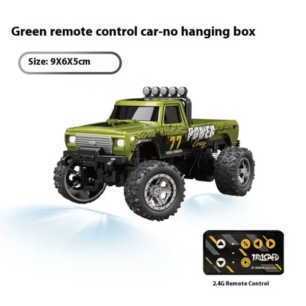 1:64 Speed ​​Mini Off Road Remote Control Car Alloy Cool Lighting Shock Absorption Children's Desktop Competition Toy Small Gift - Image 7