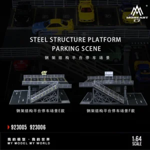 More Art 1:64 Steel Frame Structure Platform Parking Lot Diorama For Display&Collection&Gift