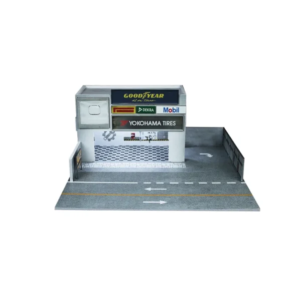 MoreArt 1:64 Car Modification Shop House Lighting Scene Model For Display & Collection & Gift - Image 2