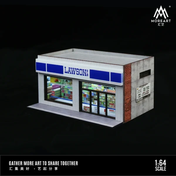 MoreArt 1:64 Supermarket street scene Diorama Shooting Props Miniature Landscape - Image 6