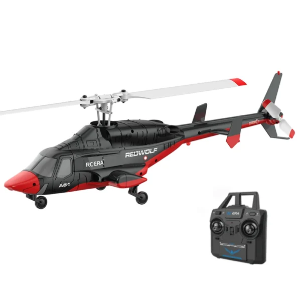 RC ERA A61 Airwolf 2.4G 4CH 6 Axis Gyro Optical Flow Localization Altitude Hold 1:53 Scale Flybarless RC Helicopter - Image 2