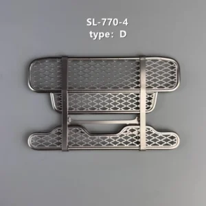 Front Bumper Bullpen for Tamiya 1/14 RC Truck Scania 770s Metal Guard Bar Animal Fence 1:14 Tractor Trailer DIY Parts