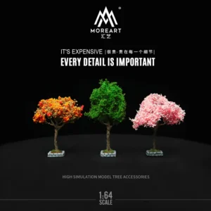 MoreArt 1:64 Simulation Resin Plant Tree Model Micro Scene Decoration Accessories Scene Shooting Props