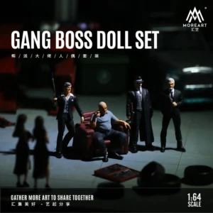 More Art1:64 Gang Boss Action Figure Set Simulating Resin Decoration Figure Model For Display&Gift