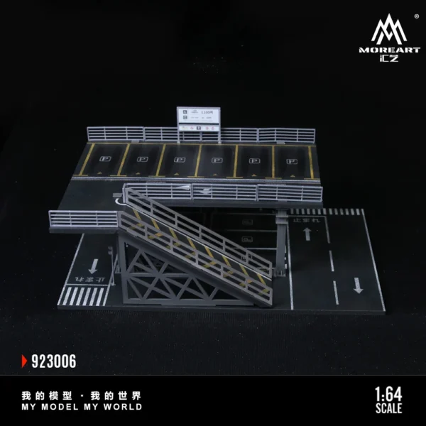 More Art 1:64 Steel Frame Structure Platform Parking Lot Diorama For Display&Collection&Gift - Image 5
