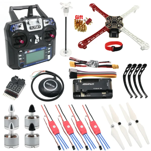 F450 450mm Quadcopter Frame Kit with APM2.8 Controller board 7M GPS 30A Simonk esc 2212 920kv Flysky FS i6 TX For Rc Quadcopter - Image 2