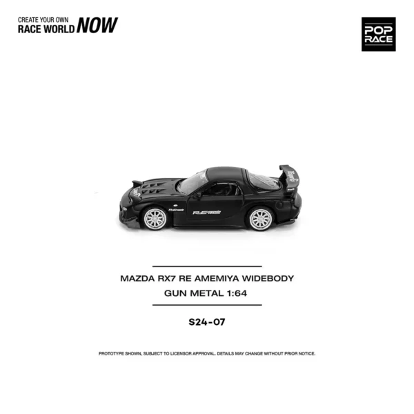 New Stocks Xcartoys Poprace 1：64 Diecast MiniCar MAZDA RX7 RE AMEMIYA WIDEBODY Alloy Model Toys Boy Gift - Image 5
