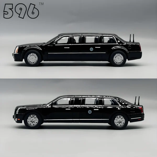 596 1/64 Presidential Limo The Beast Alloy Racing Car Diecasts & Toy Vehicles Car Model Miniature Scale Model Car For Children - Image 5