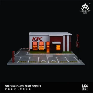 [KFC] MoreArt: 1:64 Car Assembly Scenes Series Model  Car Model Parking Lot for Display /Gifts/Collection