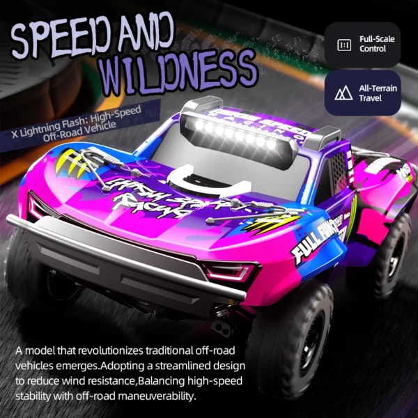 JJRC Brushless Remote Control Car 1/10 Large Rc High Speed Four Wheel Drive Short Card Climbing Off Road Vehicle Toy C8826 - Image 2