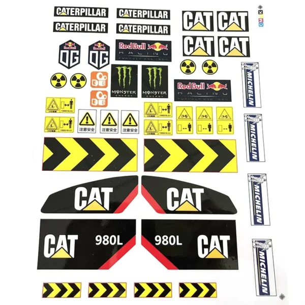 Remote Control Loader Stickers 980L WA470 Hydraulic Loader A40G Remote Control Articulated Truck Special Decorative Stickers - Image 3