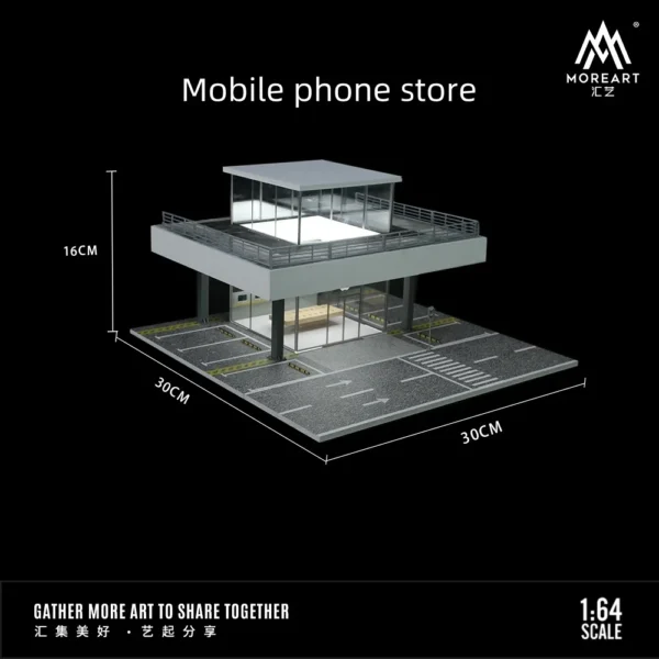 [Phone Store] MoreArt+TimeMicro 1:64 Sun Room Light version assembly Display Scene