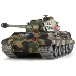 Heng Long rc tanks 1/16 German King Tiger tank Model(Metal Road Wheel & Sprocket wheel & Gun canal)(360ﾂｰRotating Turret)