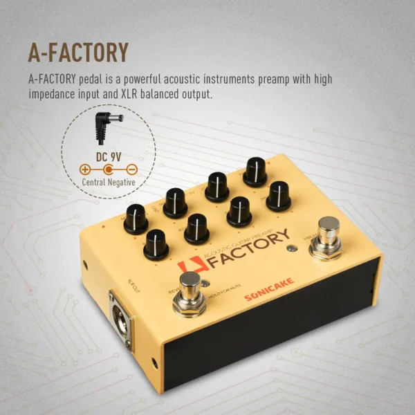 SONICAKE A Factory Analog Preamp and digital Reverb Dual footswitch guitar effects pedal QDS-04 - Image 2