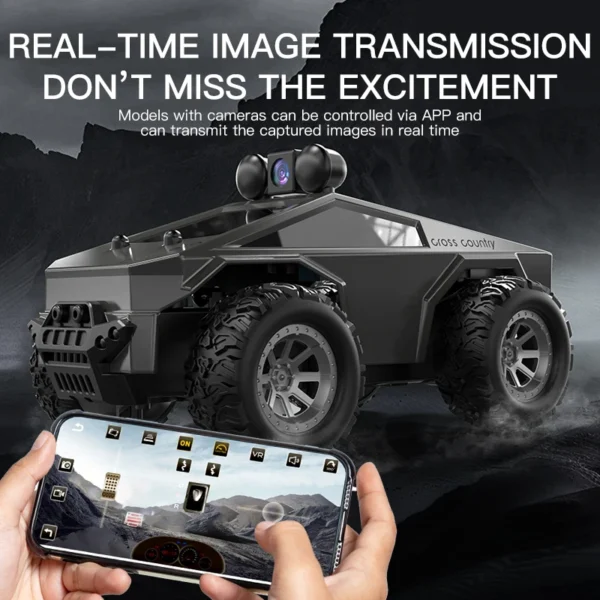 Rc Car with Camera High Speed Climbing Car Wifi Picture 1:28 Remote Control Off Road Vehicle Real Time Transmission Wireless Toy - Image 6