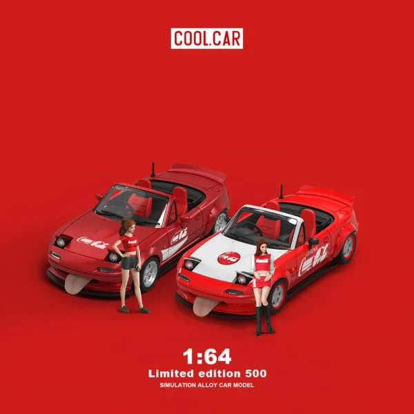 CoolCar /CC 1:64 MX5 Red Painting Simulation Alloy Car Model for Collection&Display&Gift