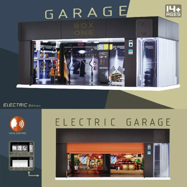 :64 Sc Gate Garage Model Display Case Lighting Car Parking Garage Toy Collectible Alloy Vehicle Static Model - Image 2