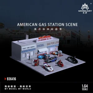 MoreArt 1:64 Street Scene Lighting Diorama Parking Lot Building & Construction Toys For Display & Collection & Gift