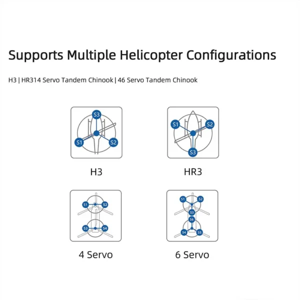 Flywing H2 Helicopter Flight Controllor FBL Gyro H1 Flight Control Upgraded Version Intelligent Helicopter Flight Control System - Image 3
