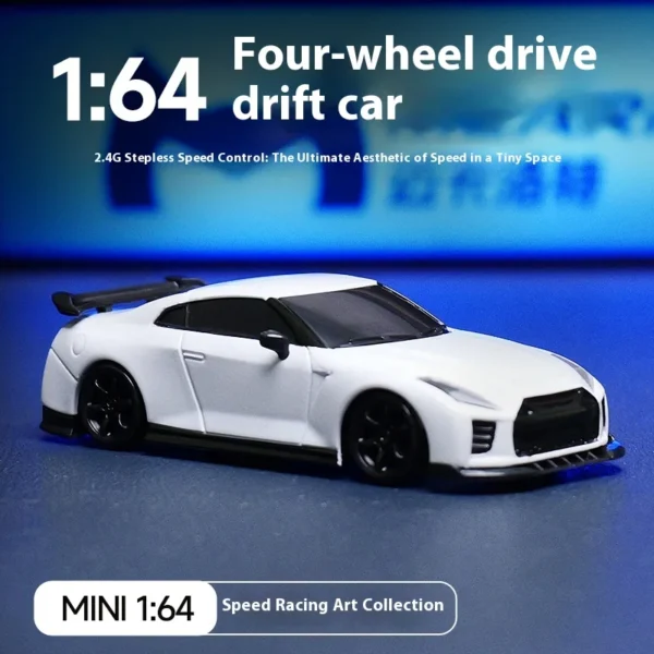 Mcarro Mini 1/64 RC Car Remote Control Drift Vehicle 2.4g 4 Wheel Drive Infinitely Variable Speed Simulation Desktop Racing Toy - Image 2