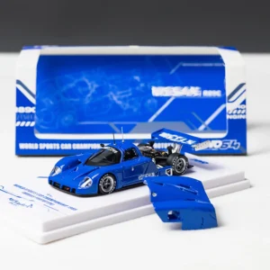 INNO 1:64 R89C blue alloy car model can be opened