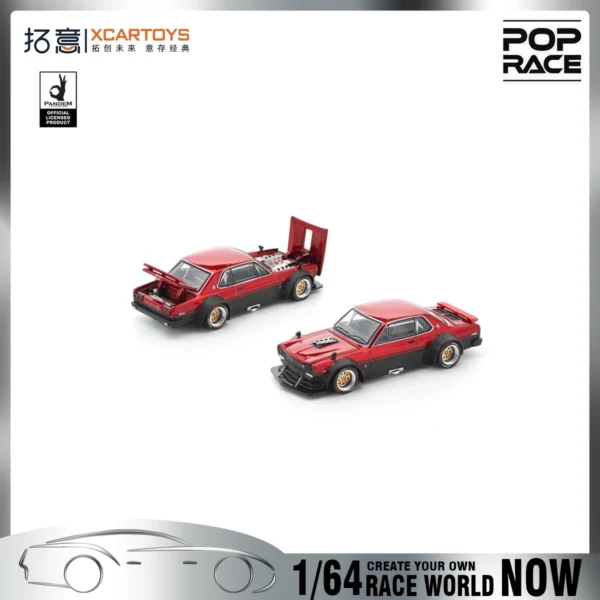 Pre Order Xcartoys Poprace 1：64 Diecast MiniCar KPGC11O KENMERI Pandem S13 Alloy Model Racing Cars Boy for Christmas Gift - Image 2