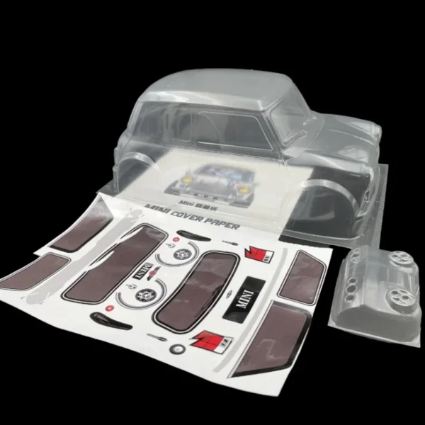 1/10 MINI Classic M Car Shell PVC RC car Body 210mm Wheelbase 165mm Width Transparent Clean For MST TAMIYA CARTEN 3R M Car - Image 5