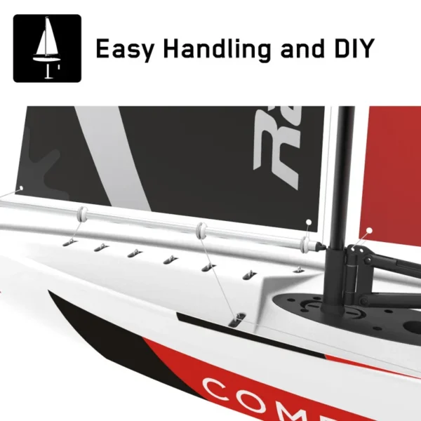 New Olans 791 1 Competitive Diy Remote Control Sailboat Remote Control Toy Electric Remote Control High Speed Sailboat Model Toy - Image 3