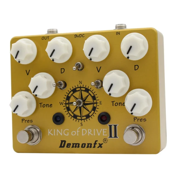 New High Quality Demonfx KING OF DRIVE II Upgrade Version Overdrive Boost Distortion Guitar Effect Pedal Based On KING OF TONE