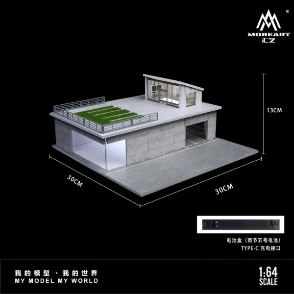 More Art 1:64 Sunlight Room Diorama Light Version Diorama for Display&Collection&Gift - Image 2
