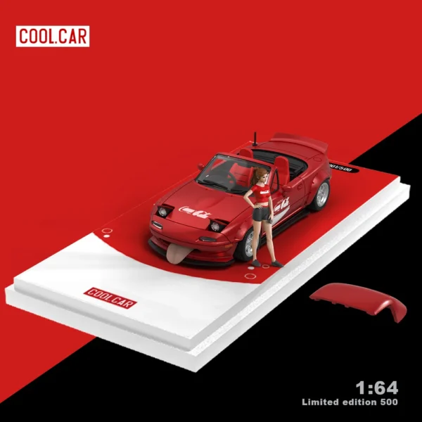 CoolCar /CC 1:64 MX5 Red Painting Simulation Alloy Car Model for Collection&Display&Gift - Image 6