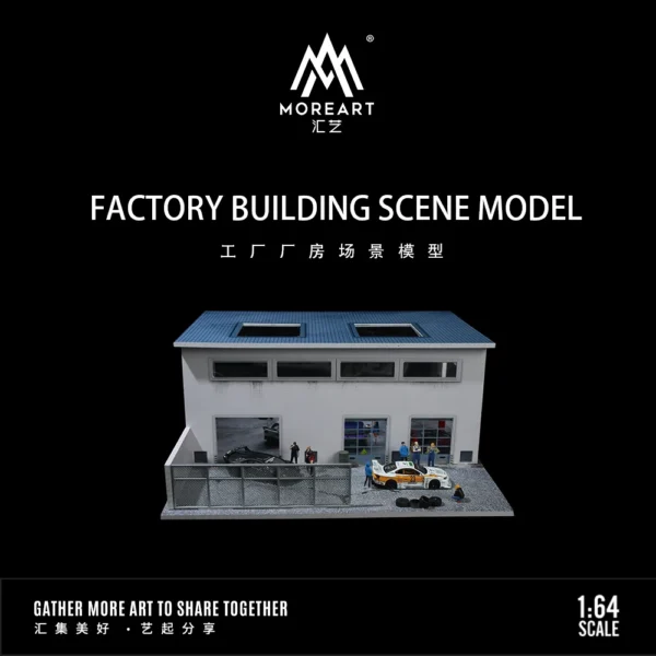 MoreArt 1:64 Factory Lighting Version Scene Model For Display & Collection & Gift