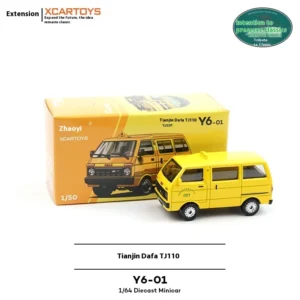 Xcartoys 1:50 Scale Tianjin Daihatsu Tj110 Yellow Diecast Model Car Collectible Vehicle Toy Gift For Play And Collection