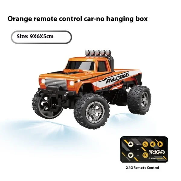 1:64 Speed ​​Mini Off Road Remote Control Car Alloy Cool Lighting Shock Absorption Children's Desktop Competition Toy Small Gift - Image 8