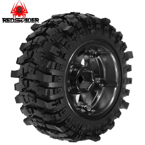 1.9 Tires OD 88mm Mounted on 1.9 Beadlock Wheels Rims for /12 Crawler Car MJX H12Y+ MN 128 MN 82S LC79 MN 82 - Image 5