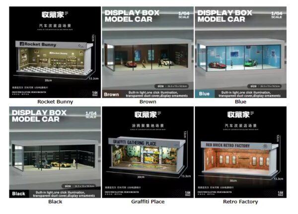 1/64 Model Parking Space Car Parking Space with lights Simulated decoration scene (figures and cars not included) - Image 7