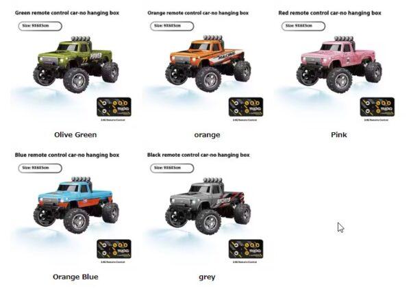 1:64 Speed ​​Mini Off Road Remote Control Car Alloy Cool Lighting Shock Absorption Children's Desktop Competition Toy Small Gift - Image 9