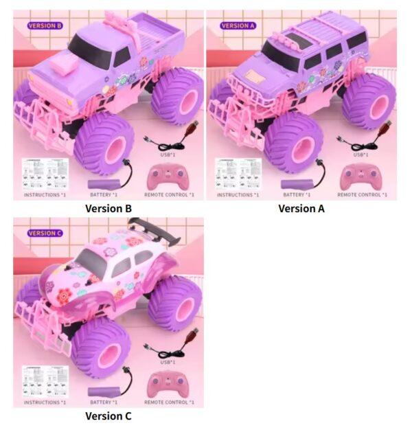 1/12 4WD Rc Car with Led Lights 2.4G Radio Remote Control Princess Car Buggy Off Road Truck Girl Kid Game Toy Gift for Children - Image 9