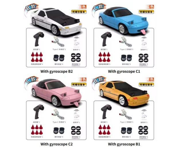 1:43 Scale Remote Control Drift Car Mx5 4wd Full Proportional Control With Gyroscope For 60 Minute Runtime Realistic Racing Toy - Image 9