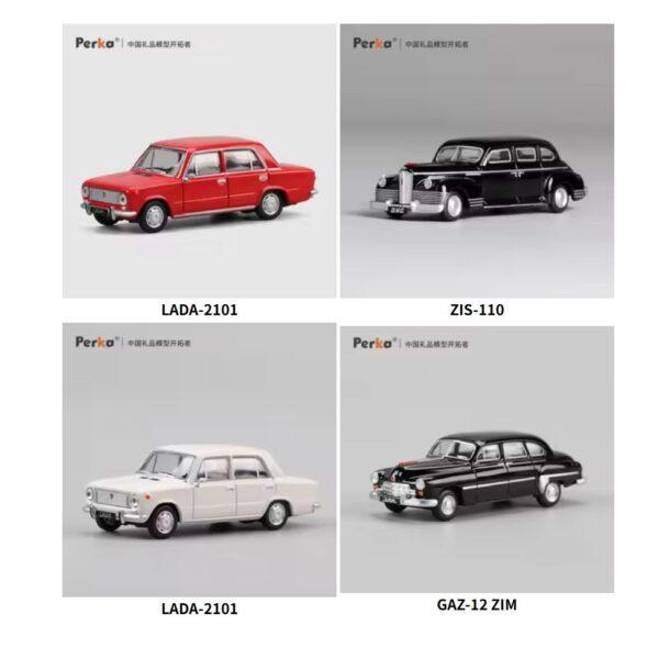 Perka 1/64 Classic Old Car The Former Soviet LADA2101 Car Alloy Motor Vehicle Diecast Metal Model Kids Xmas Gift Toys for Boys - Image 7
