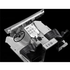 RC Car Interior Parts for AXIAL WRAITH 90018 90020 for Specter Climbing Car Metal Dashboard & Floor Protective Guard Plate