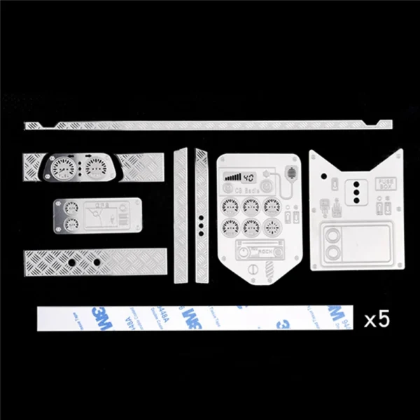 RC Car Interior Parts for AXIAL WRAITH 90018 90020 for Specter Climbing Car Metal Dashboard & Floor Protective Guard Plate - Image 3
