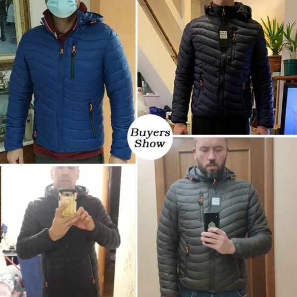 CHAIFENKO Brand Winter Warm Waterproof Jacket Men 2025 New Autumn Thick Hooded Parkas Mens Fashion Casual Slim Jacket Coat Men - Image 4